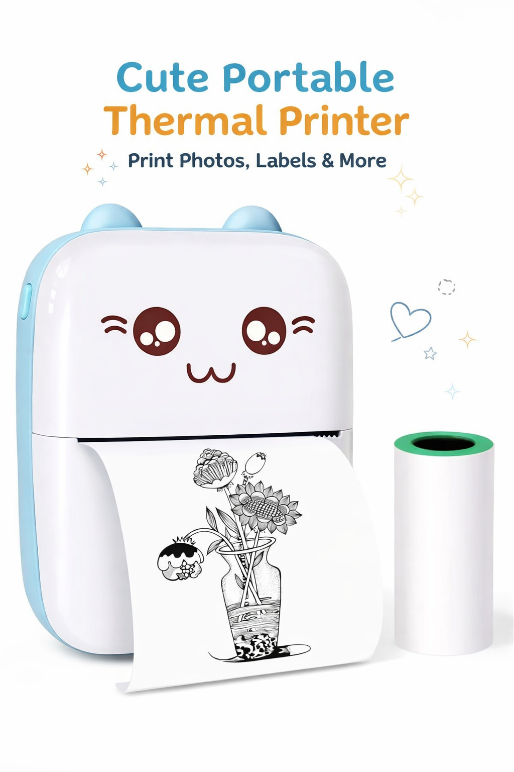 Pocket Mini Bluetooth Thermal Printer Wireless Smart Printer for Photos