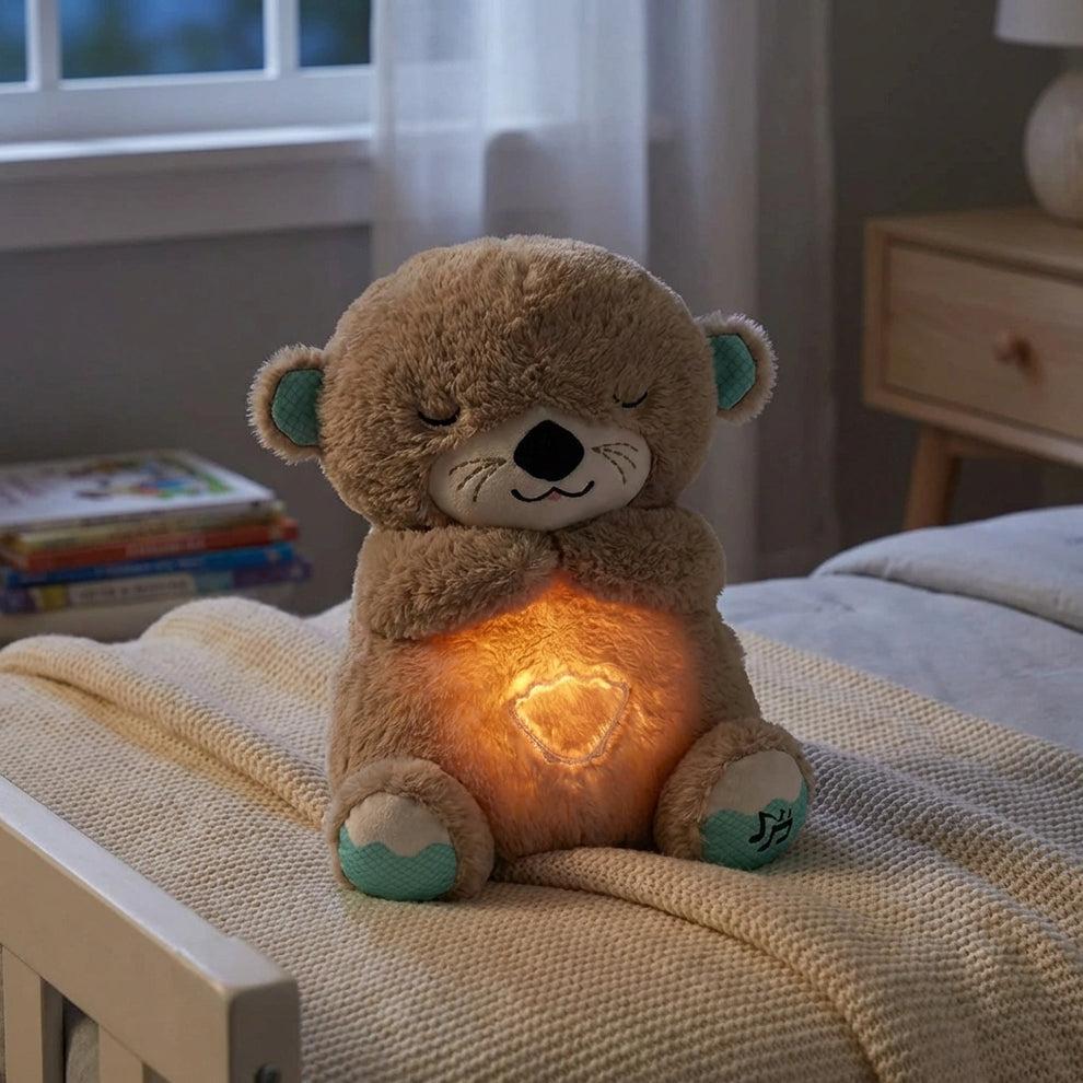Breathing Plush Teddy Bear with Soft Music and Light