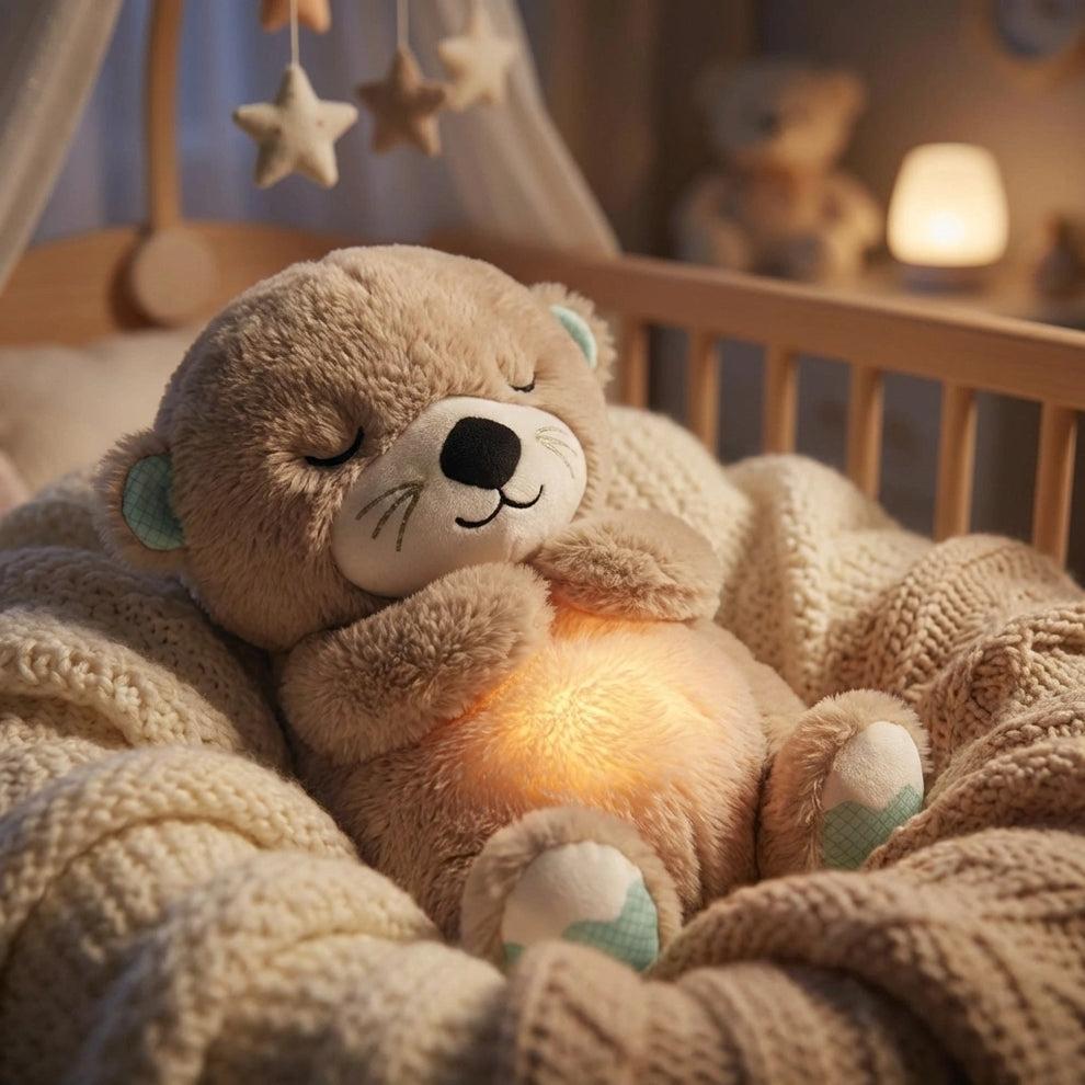 Breathing Plush Teddy Bear with Soft Music and Light