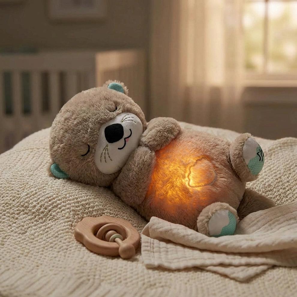 Breathing Plush Teddy Bear with Soft Music and Light