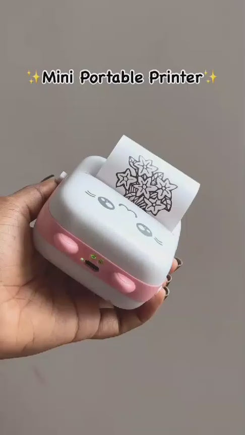 Pocket Mini Bluetooth Thermal Printer Wireless Smart Printer for Photos